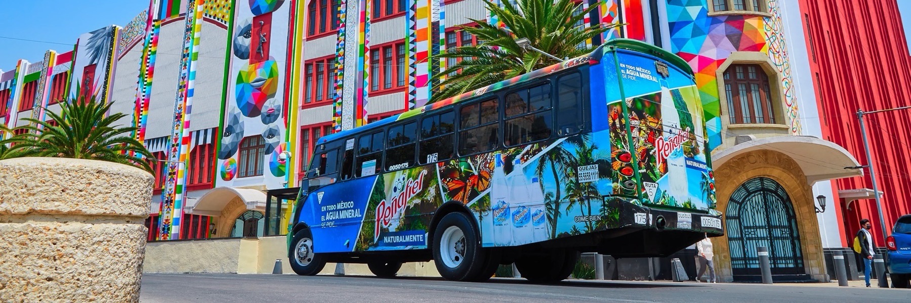Peñafiel campaign, 50 buses with advertising on BusBus transit and coverage in CDMX